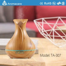 Aromacare Wholesale 400mL Vase Shape Spa Room Aromatherapy Essential Oil Diffuser 7 Colors Humidifier